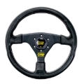 Picture of OMP GP Racing Steering Wheel - Black/Black