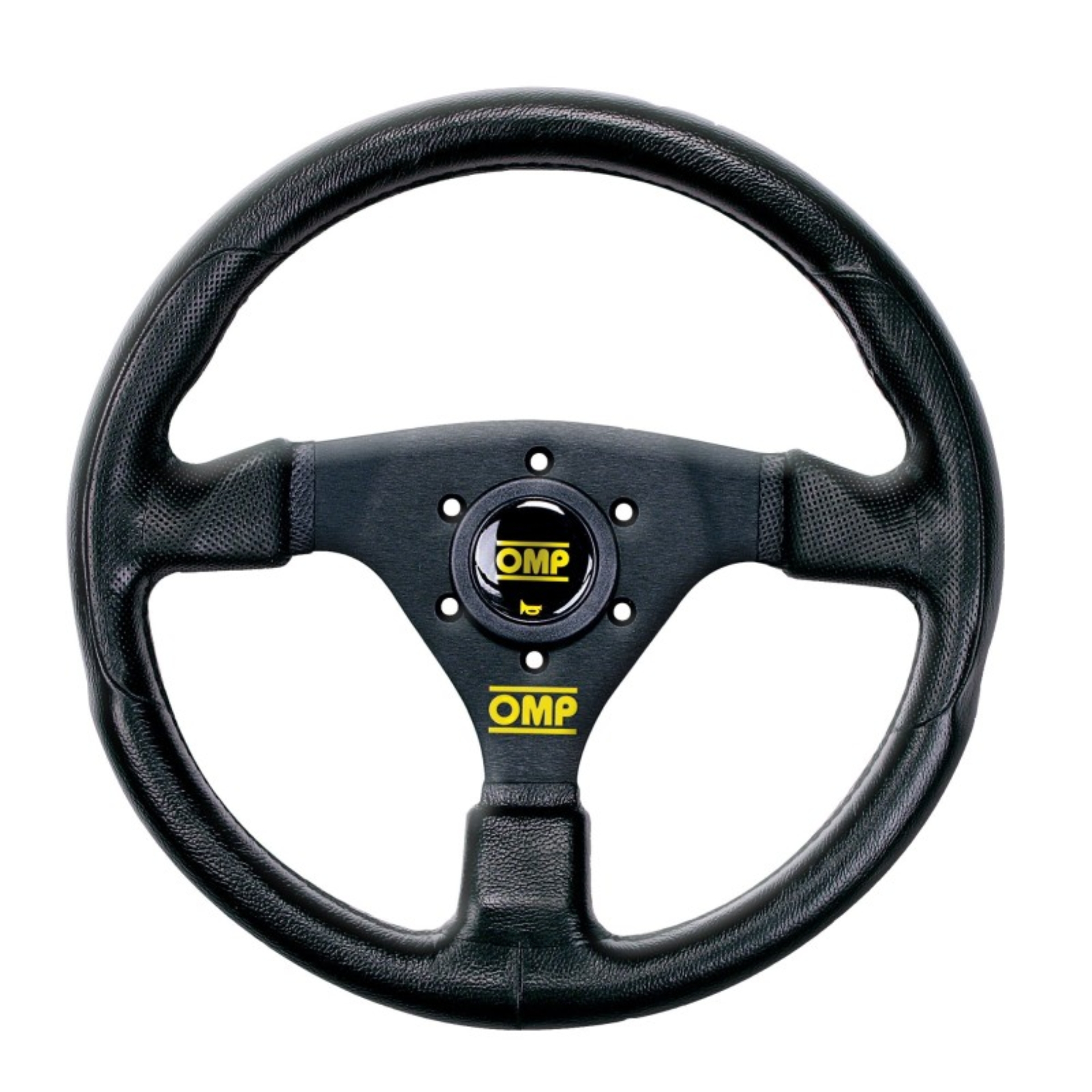 Picture of OMP GP Racing Steering Wheel - Black/Black