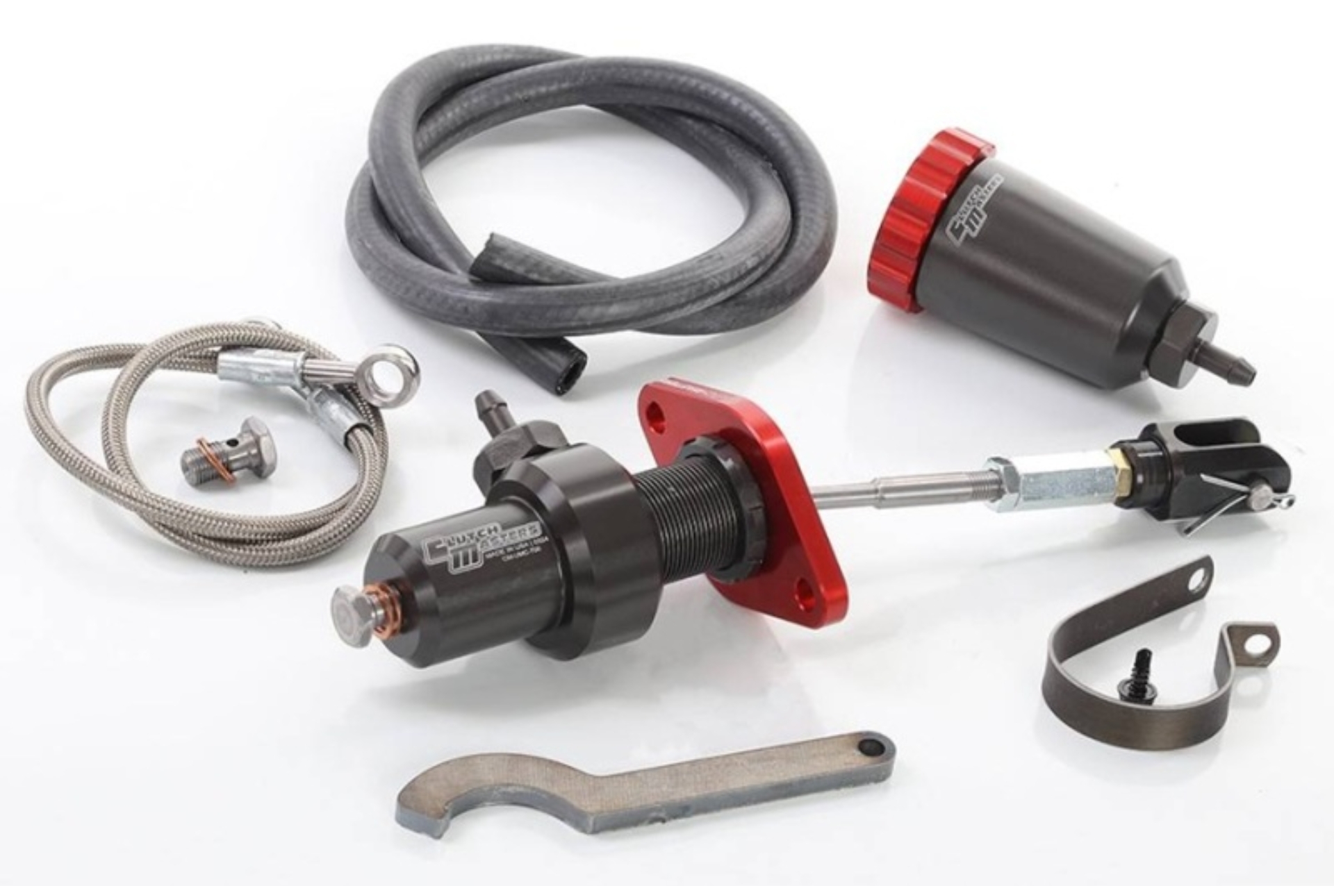 Picture of Clutch Masters 04-14 Subaru WRX/STi .75in Bore Master Cylinder Upgrade Kit - Red