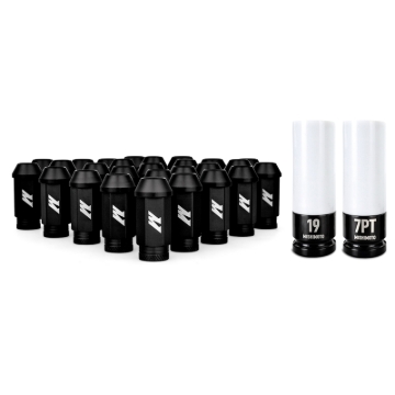 Picture of Mishimoto Aluminum Locking Lug Nuts M12x1.5 27pc Set Black