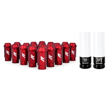 Picture of Mishimoto Aluminum Locking Lug Nuts M12x1.5 20pc Set Red