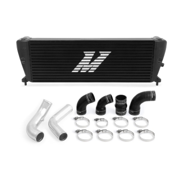 Picture of Mishimoto Ford Ranger 3.2L Diesel Intercooler Kit 2011+ Black w/ Polished Pipes