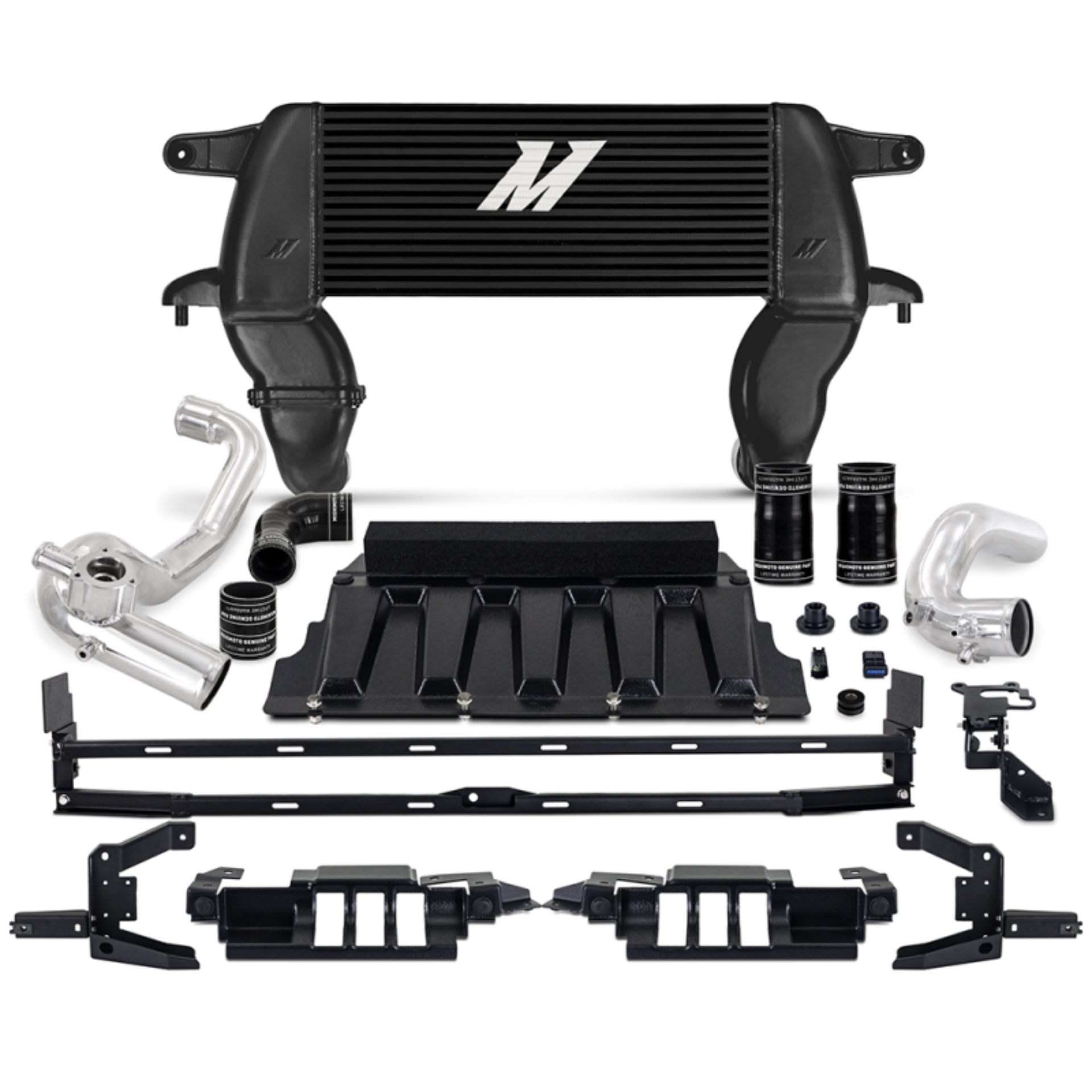 Picture of Mishimoto 21+ Bronco 2.3L High Mount INT Kit BK Core P Pipes