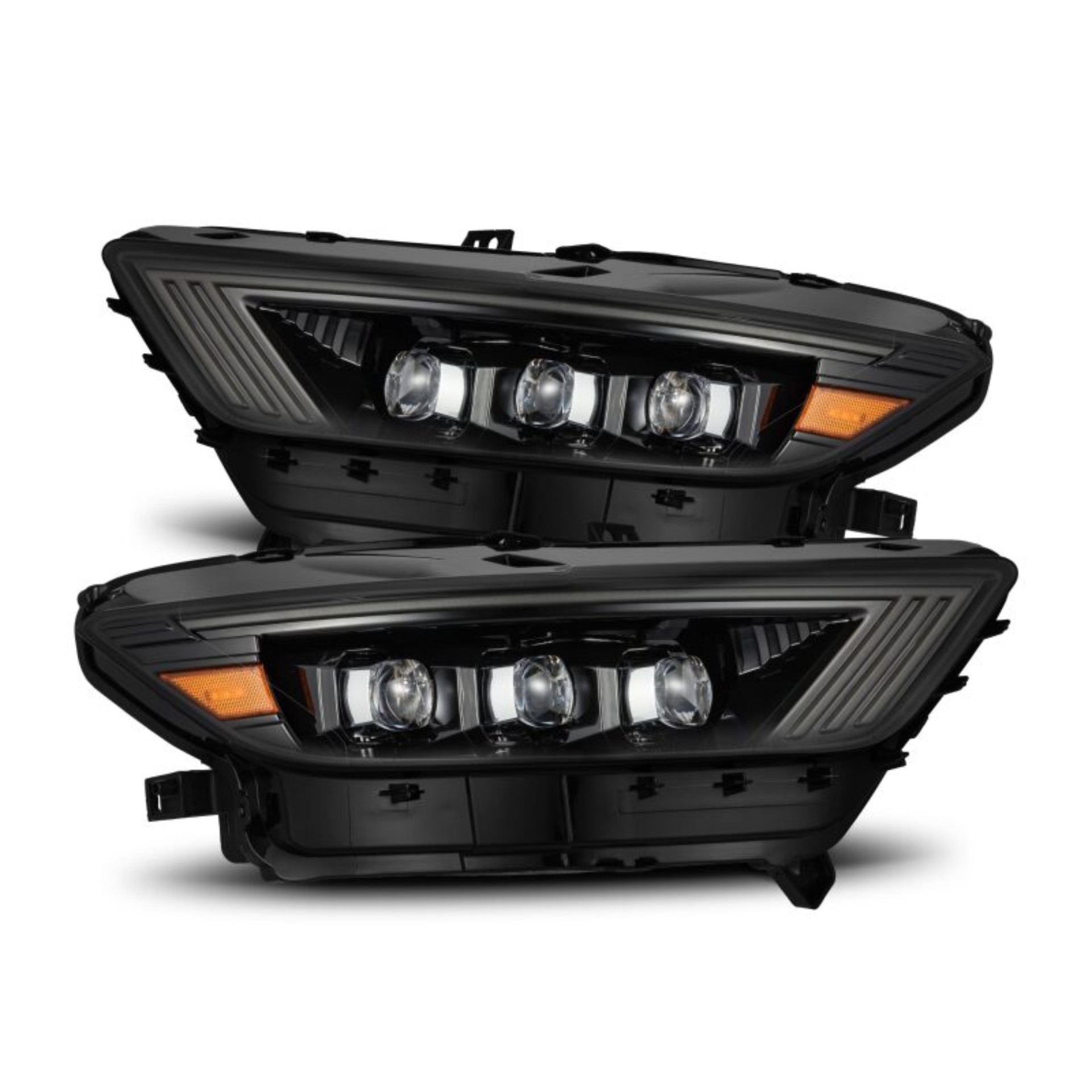 Picture of AlphaRex 15-17 Ford Mustang NOVA LED Proj HL Alpha-Black w/Activ Light/Seq. Signal + Switchback DRL