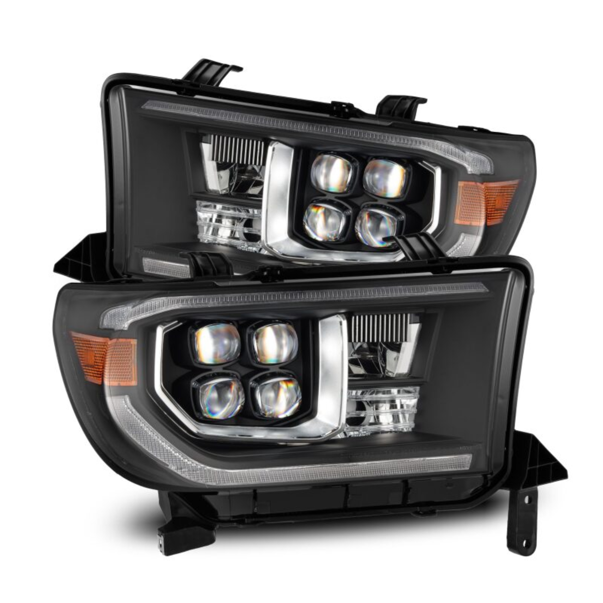 Picture of AlphaRex 07-13 Toyota Tundra / 08-17 Sequoia NOVA LED Proj HL Black w/Actv Light Seq. Sig + DRL