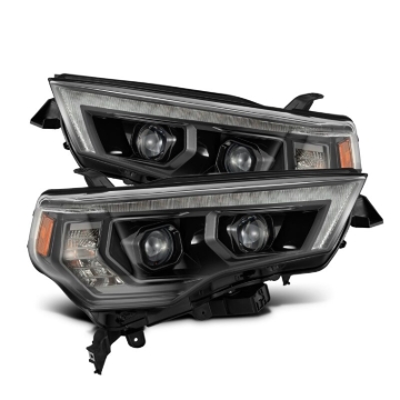 Picture of AlphaRex 14-20 Toyota 4Runner PRO-Series LED Proj Headlights Alpha-Black w/Sequential Signal/DRL