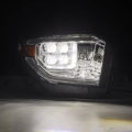 Picture of AlphaRex 14-21 Toyota Tundra NOVA LED Proj HL Chrome w/Actv Light & Seq. Sig + Switchback DRL