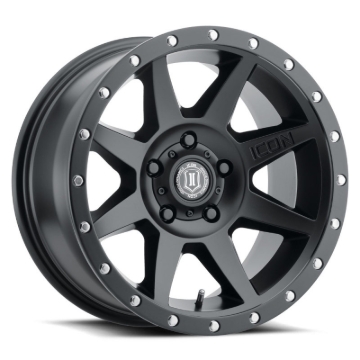 Picture of ICON Rebound 17x8.5 5x4.5 0mm Offset 4.75in BS 71.5mm Bore Satin Black Wheel