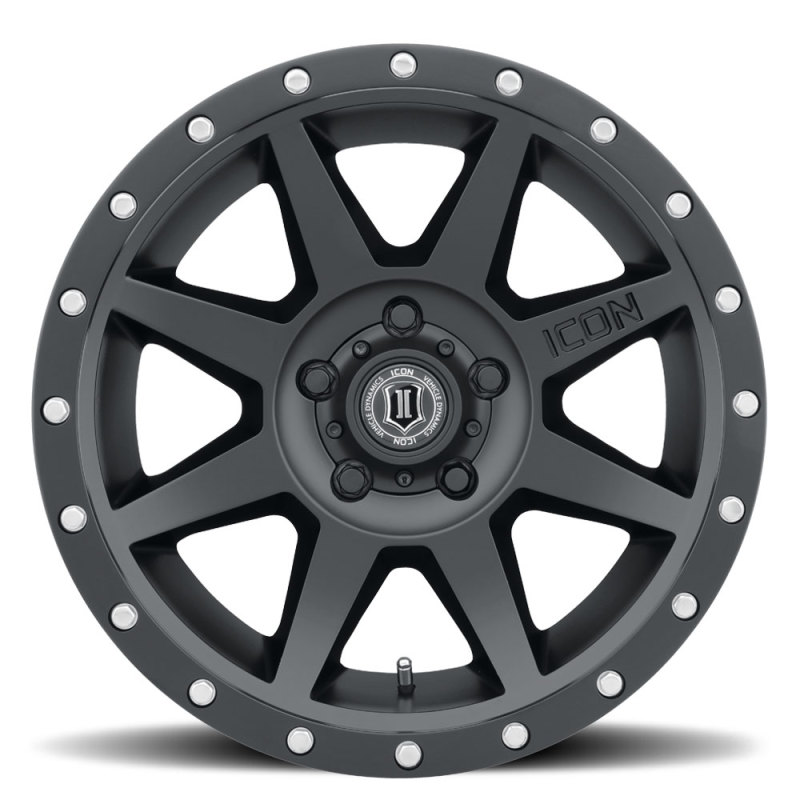 Picture of ICON Rebound 17x8.5 5x4.5 0mm Offset 4.75in BS 71.5mm Bore Satin Black Wheel