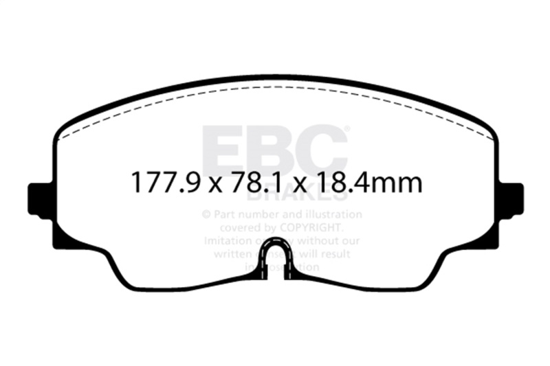 Picture of EBC Yellowstuff Brake Pad Sets - DP42448R