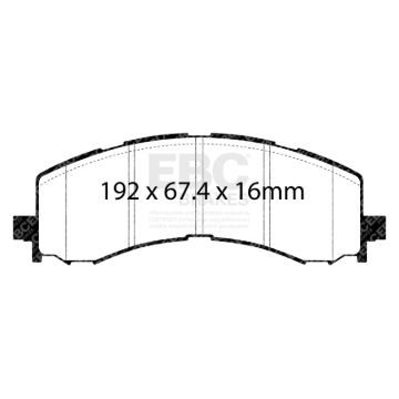 Picture of EBC Greenstuff Brake Pad Sets - DP63141