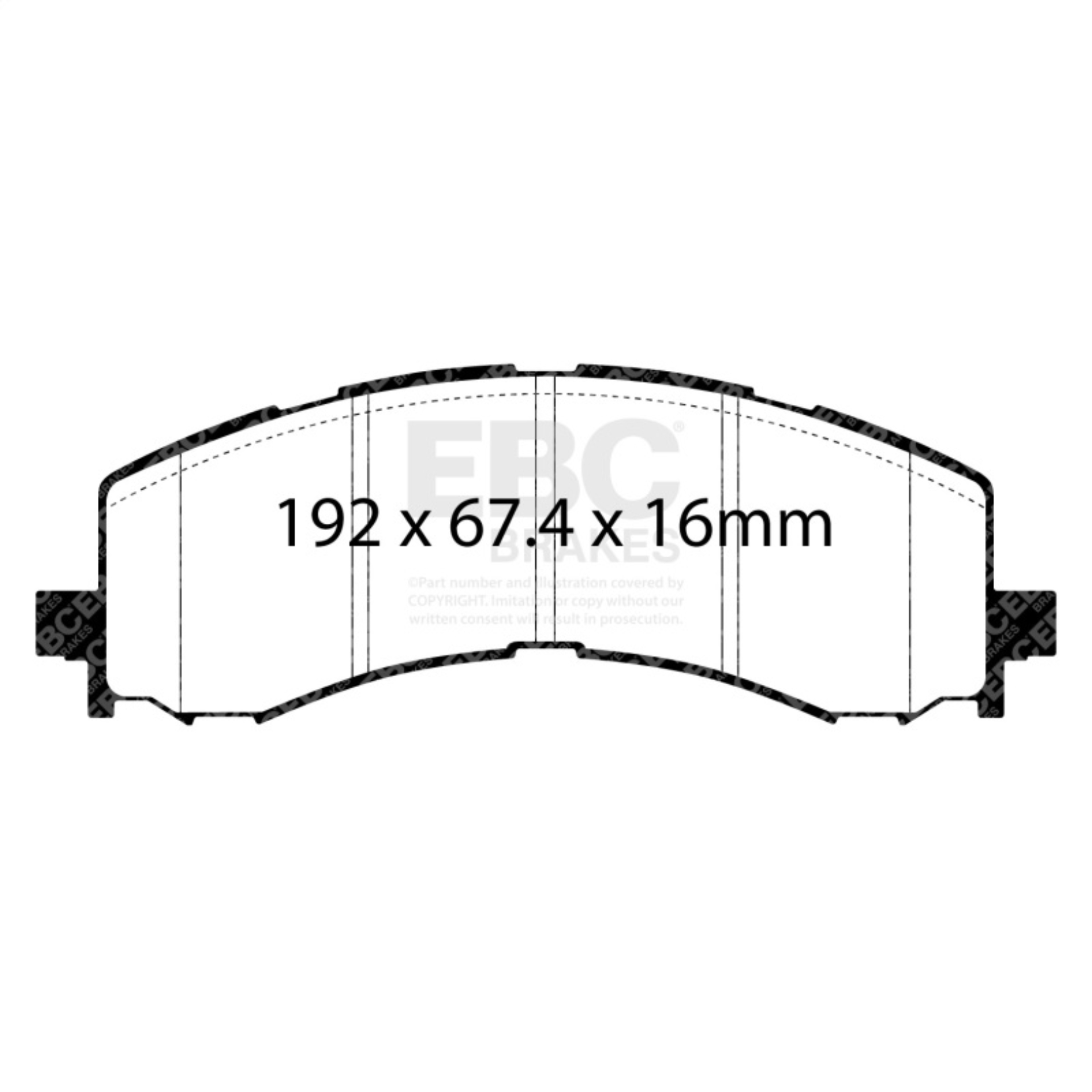 Picture of EBC Extra Duty Brake Pad Sets - ED93141