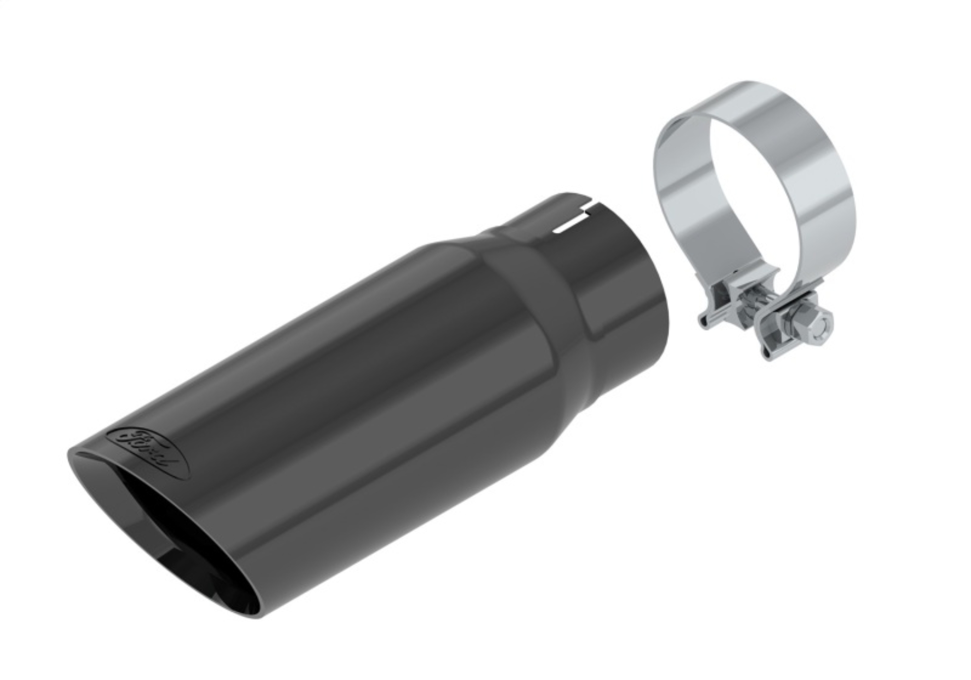 Picture of Ford Racing 21-22 F-150 Exhaust Tip - Black Chrome