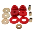 Picture of Energy Suspension 05-15 Toyota Tacoma w/ 6 Lug Rear Differential Bushing Set - Red