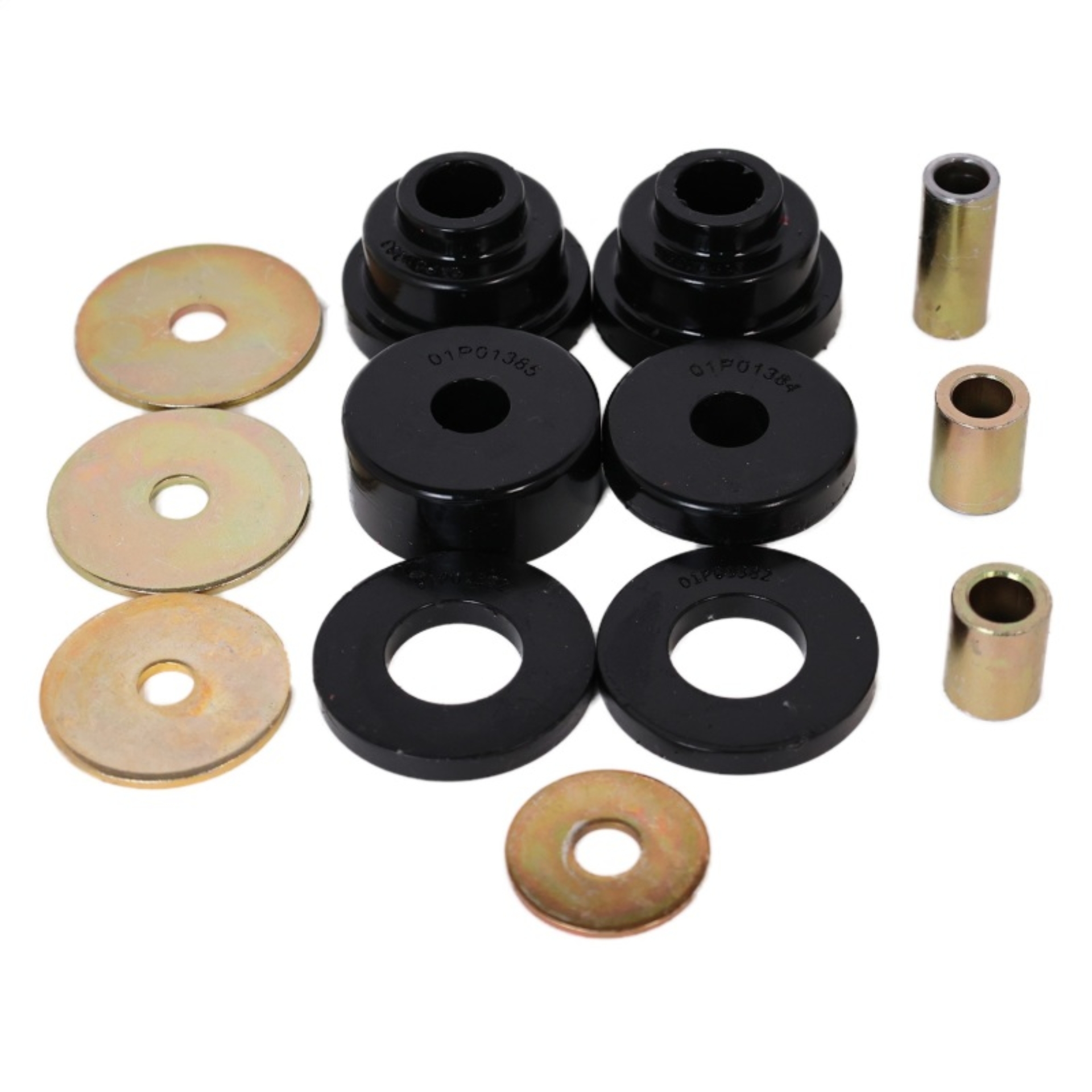 Picture of Energy Suspension 05-15 Toyota Tacoma w/ 6 Lugs Rear Differential Bushing Set - Black