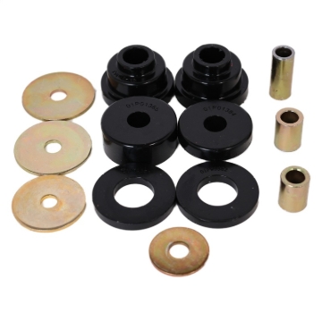 Picture of Energy Suspension 05-15 Toyota Tacoma w/ 6 Lugs Rear Differential Bushing Set - Black