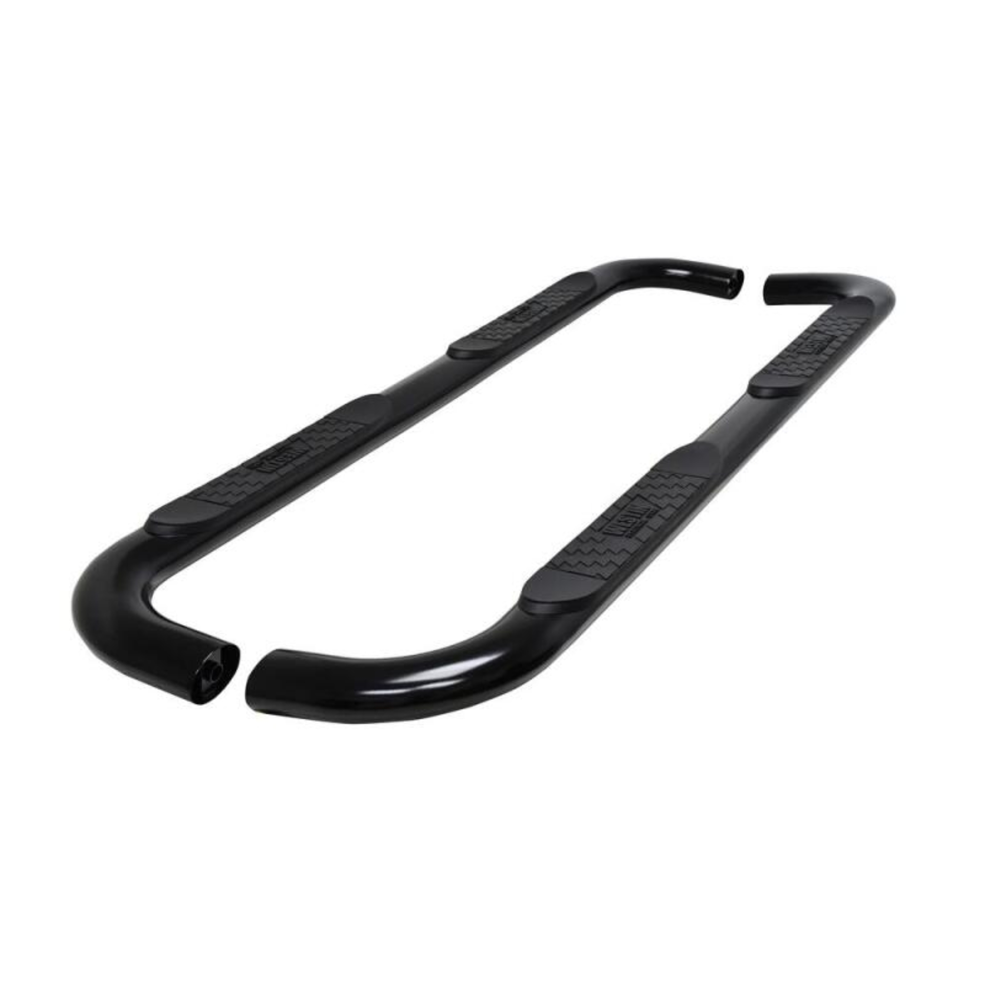 Picture of Westin 19-22 Chev/GMC Silverado/Sierra 1500 DC (No 2019 Ltd) Platinum 4 Oval Nerf Step Bars - Blk