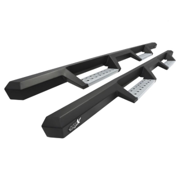 Picture of Westin 22-23 Toyota Tundra CrewMax HDX Stainless Drop Nerf Step Bars - Tex. Blk