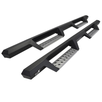 Picture of Westin 22-23 Toyota Tundra Double Cab HDX Stainless Drop Nerf Step Bars - Tex. Blk