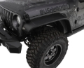 Picture of Bushwacker18-22 Jeep Wrangler JL 2/4 Door Front Flat Style Flares 2pc - Black