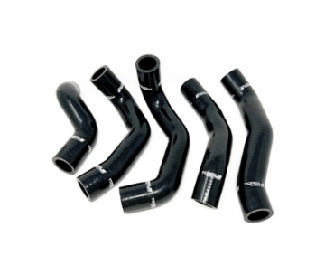 Picture of Torque Solution 13-17 Hyundai Veloster 1.6 Turbo Silicone Radiator Hose Kit - Black