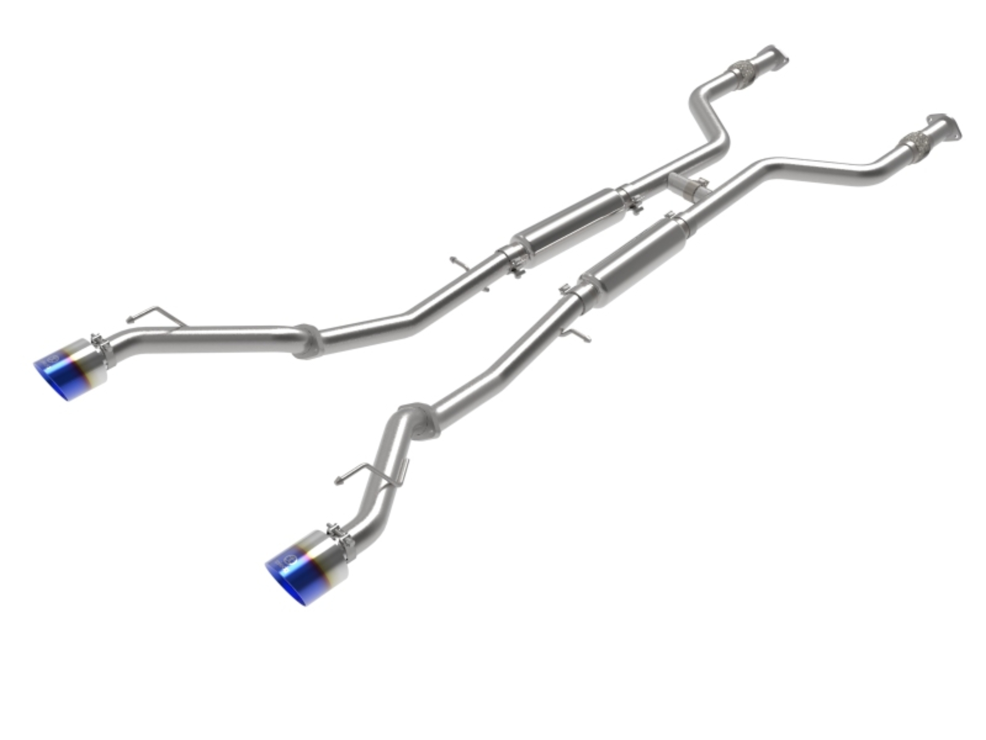 Picture of aFe POWER Takeda 2023 Nissan Z 2 1/2in 304 SS Cat-Back Exhaust System w/ Blue Flame Tips