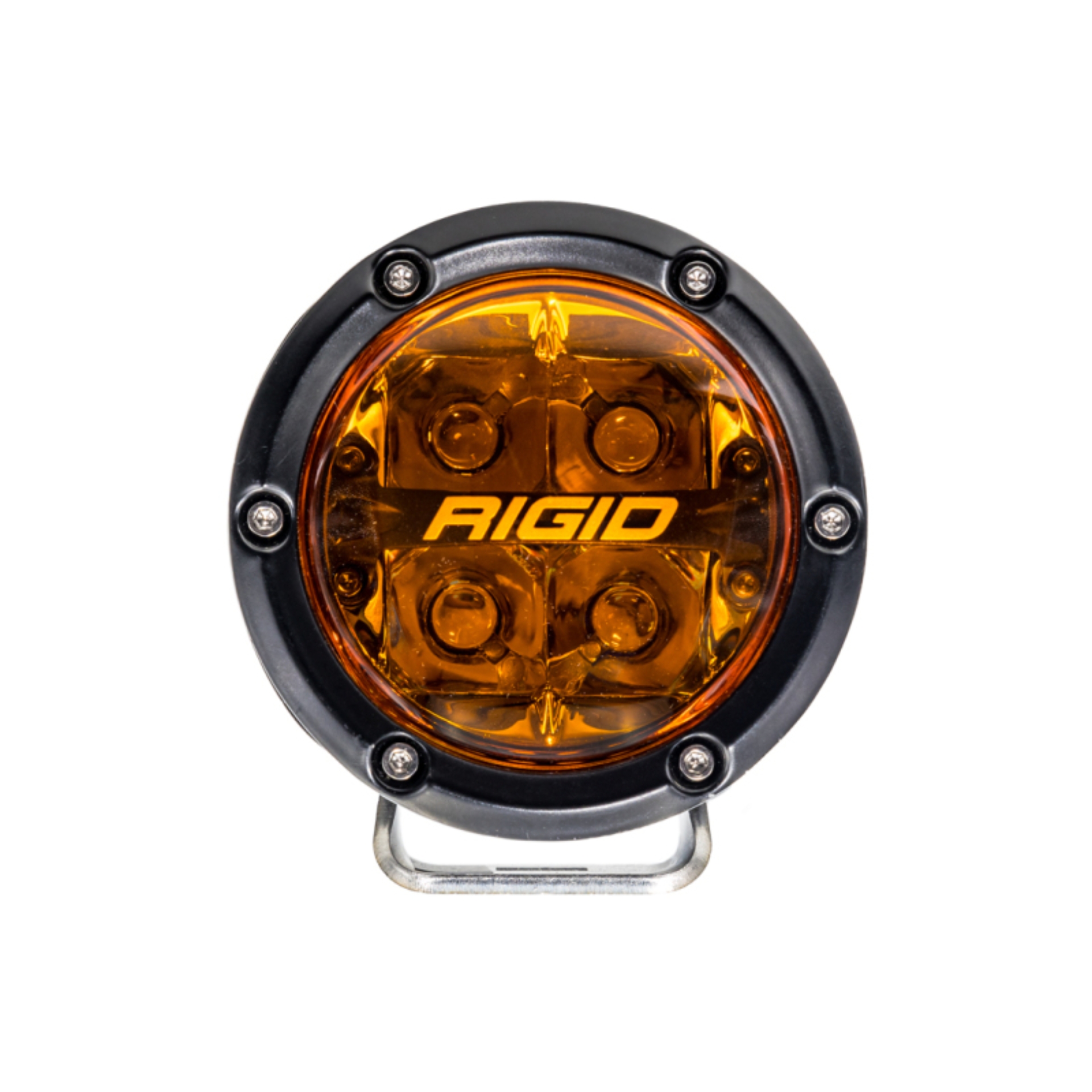 Picture of Rigid Industries 360-Series 4in Fog w/ Amber PRO Lens - White (Pair)
