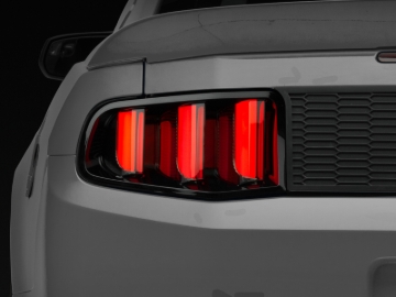 Picture of Raxiom 10-12 Ford Mustang Vector V2 LED Tail Lights - Gloss Black Housing (Clear Lens)