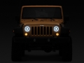 Picture of Raxiom 07-18 Jeep Wrangler JK Axial Series LED Headlights- Black Housing (Clear Lens)
