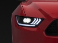 Picture of Raxiom 15-17 Ford Mustang Projector Headlights OEM HID Bulbs- Black Housing (Clear Lens)