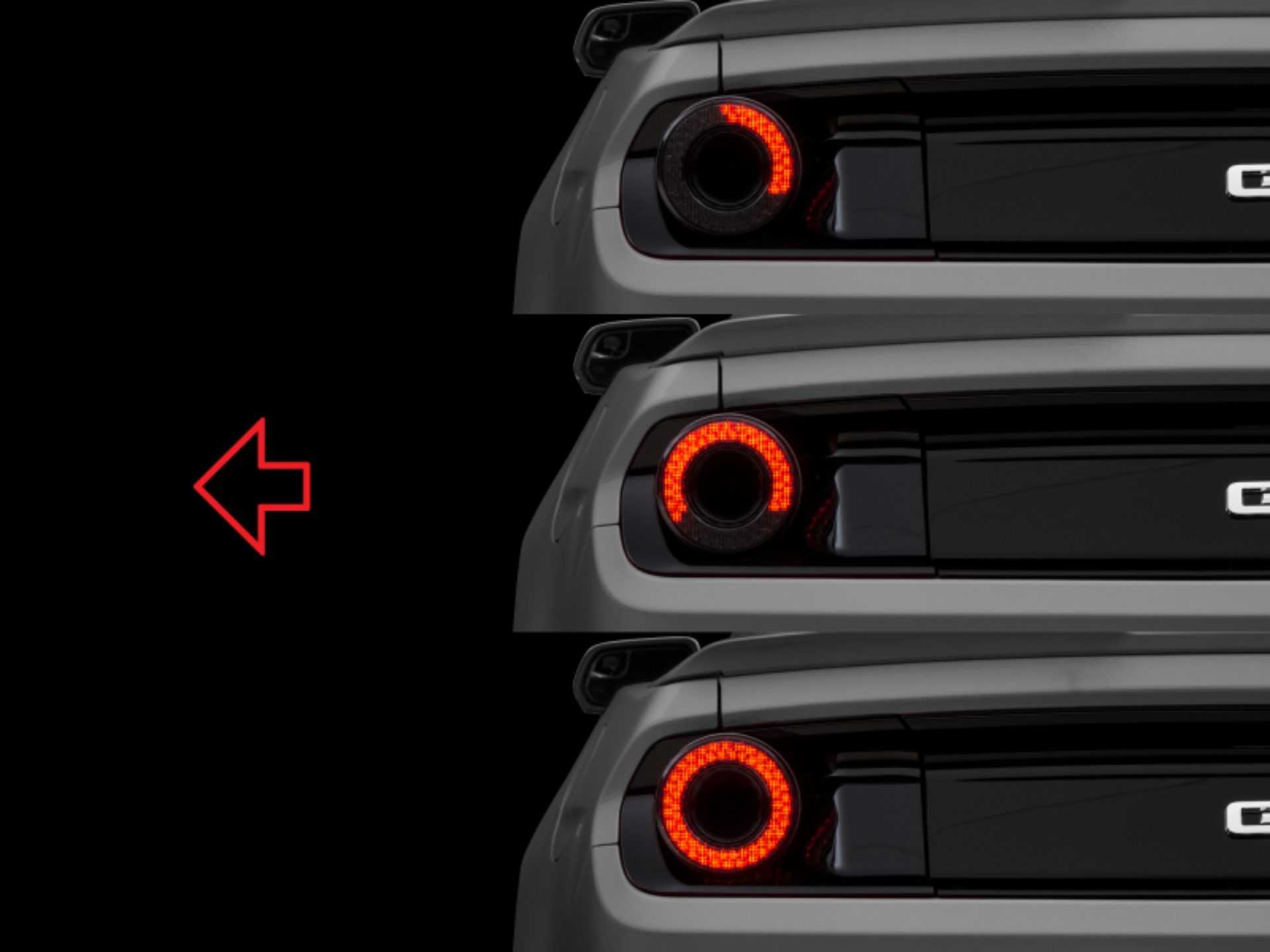 Picture of Raxiom 15-22 Ford Mustang Halo LED Tail Lights - Gloss Black Housing (Smoked Lens)