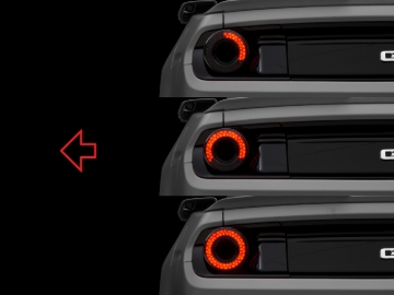 Picture of Raxiom 15-22 Ford Mustang Halo LED Tail Lights - Gloss Black Housing (Smoked Lens)