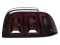 Picture of Raxiom 96-98 Ford Mustang Icon LED Tail Lights- Black Housing (Smoked Lens)