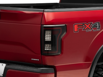 Picture of Raxiom 15-17 Ford F-150 w/Non-BLIS LED Tail Lights Sequential Turn Signals- Black Hsng (Smoked Lens)
