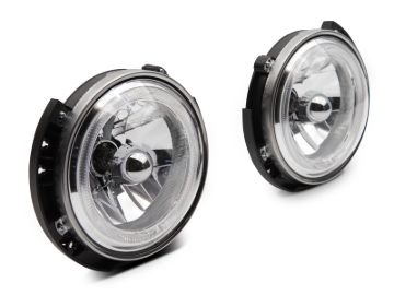 Picture of Raxiom 07-18 Jeep Wrangler JK LED Halo Headlights- Chrome Housing (Clear Lens)