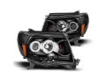 Picture of Raxiom 05-09 Tacoma Super White LED Halo Projector Headlights- Black Housing (Clear Lens)