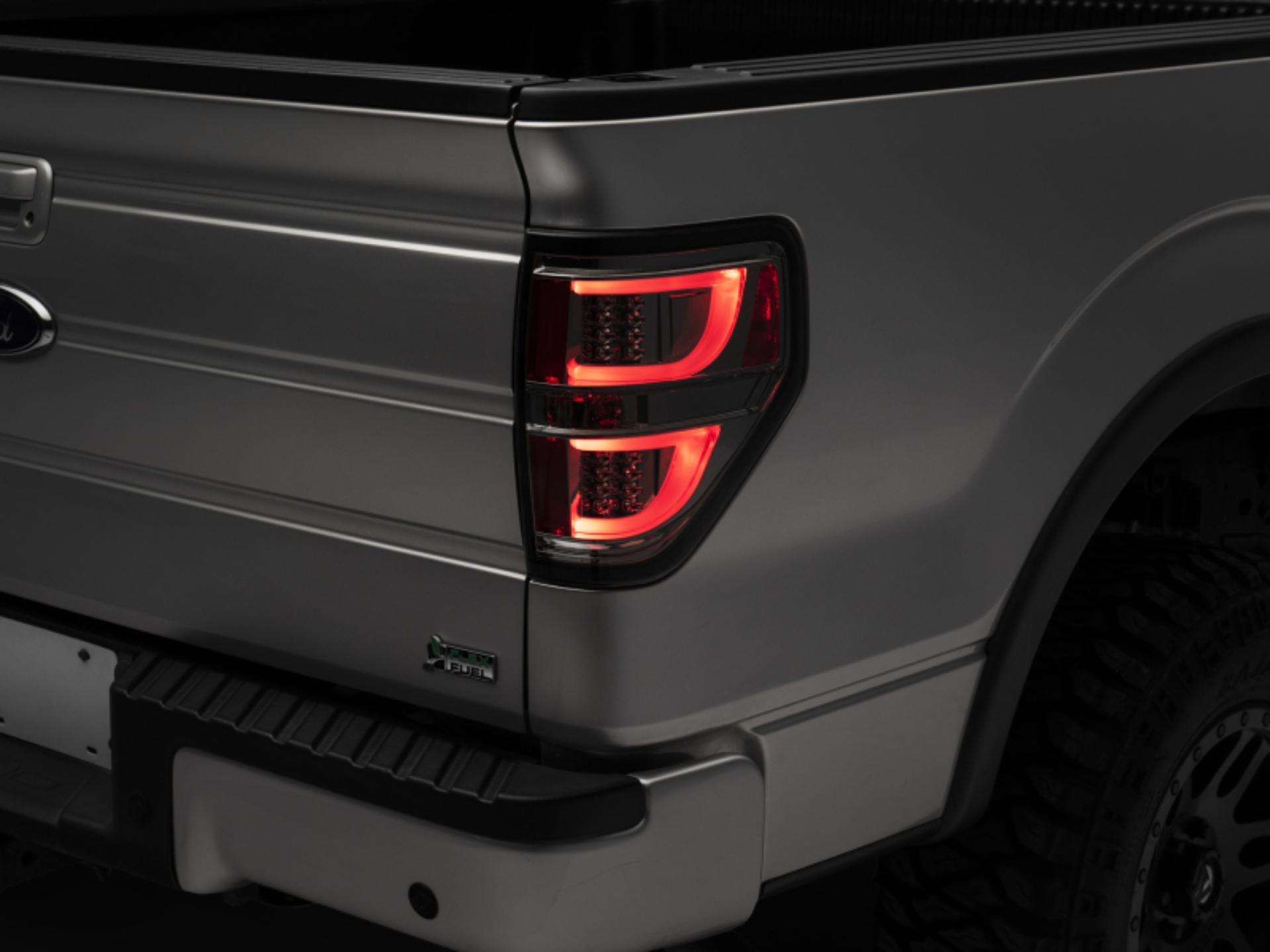 Picture of Raxiom 09-14 Ford F-150 G2 LED Tail Lights- Chrome Housing (Smoked Lens) (Styleside)
