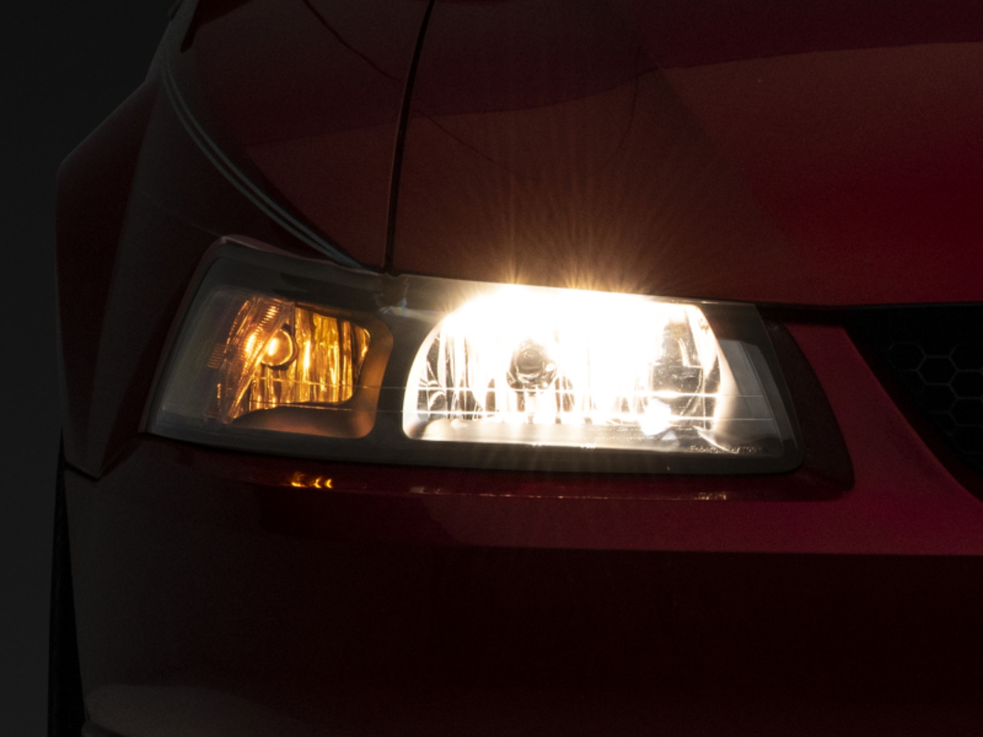 Picture of Raxiom 99-04 Mustang Axial Series OEM Style Replacement Headlights- Black Housing (Clear Lens)