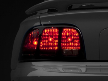 Picture of Raxiom 96-98 Ford Mustang Tail Lights- Black Housing (Smoked Lens)