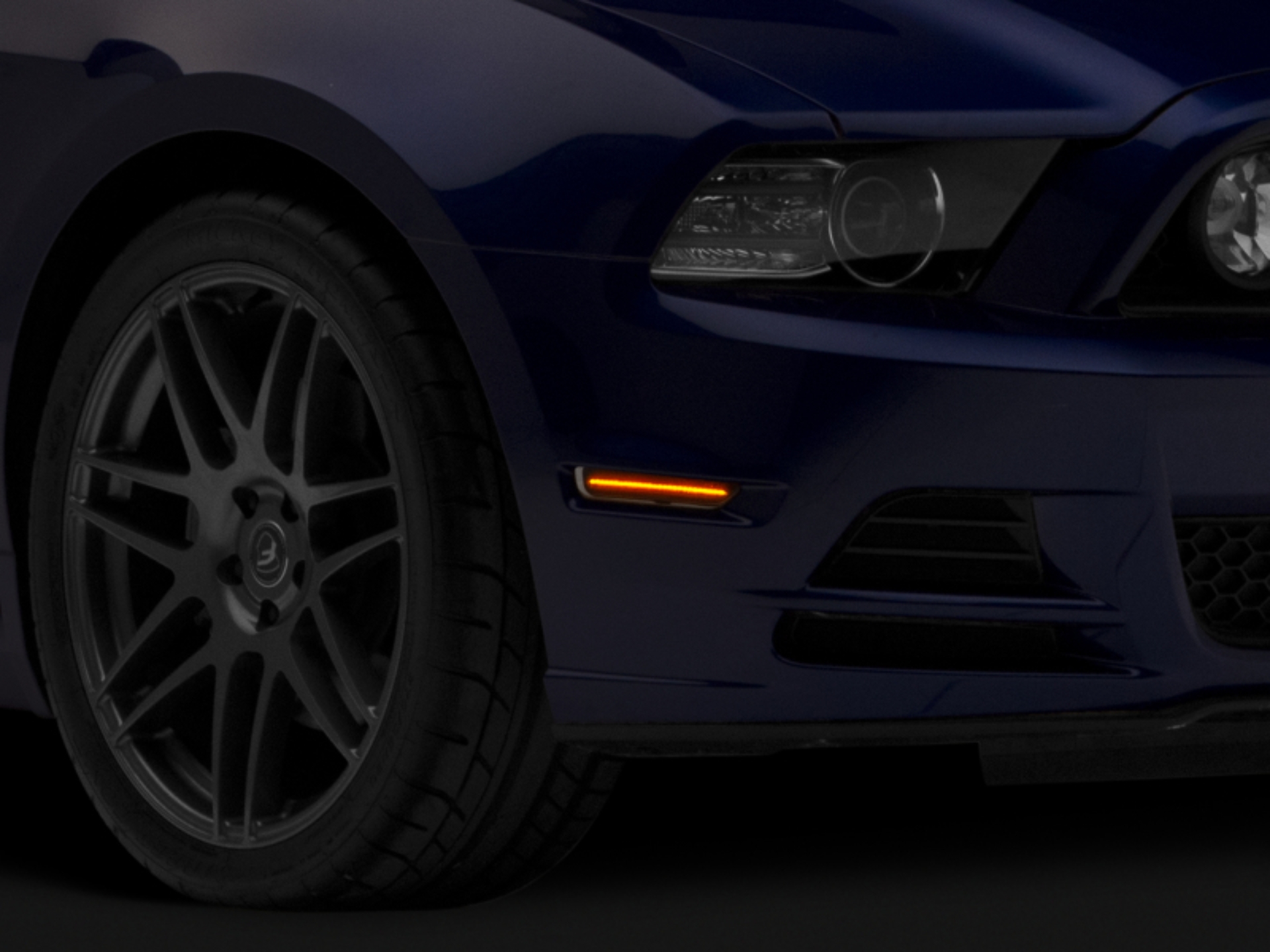 Picture of Raxiom 10-14 Ford Mustang Axial Series LED Side Marker Lights (Smoked)