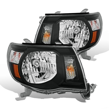 Picture of Raxiom 05-09 Toyota Tacoma Headlights- Black Housing (Clear Lens)