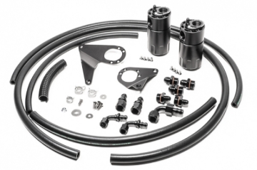 Picture of Radium Engineering Dual Catch Can Kit 08-16 Mitsubishi Evo Fluid Lock