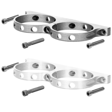 Picture of Wilwood Dual Aluminum Reservoir Lightweight Bracket w/ Mounting Screws - Billet