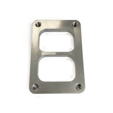 Picture of Stainless Bros SS304 T6 Turbo Inlet Flange Divided - 1/2in / 12.7mm (Threaded)