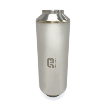 Picture of Stainless Bros 12in Overall Length 4in SS304 Matte Finish Lightweight Race Muffler