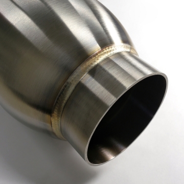 Picture of Stainless Bros 4in SS304 Inlet/Outlet 5in round body x 12in OAL Bullett Resonator