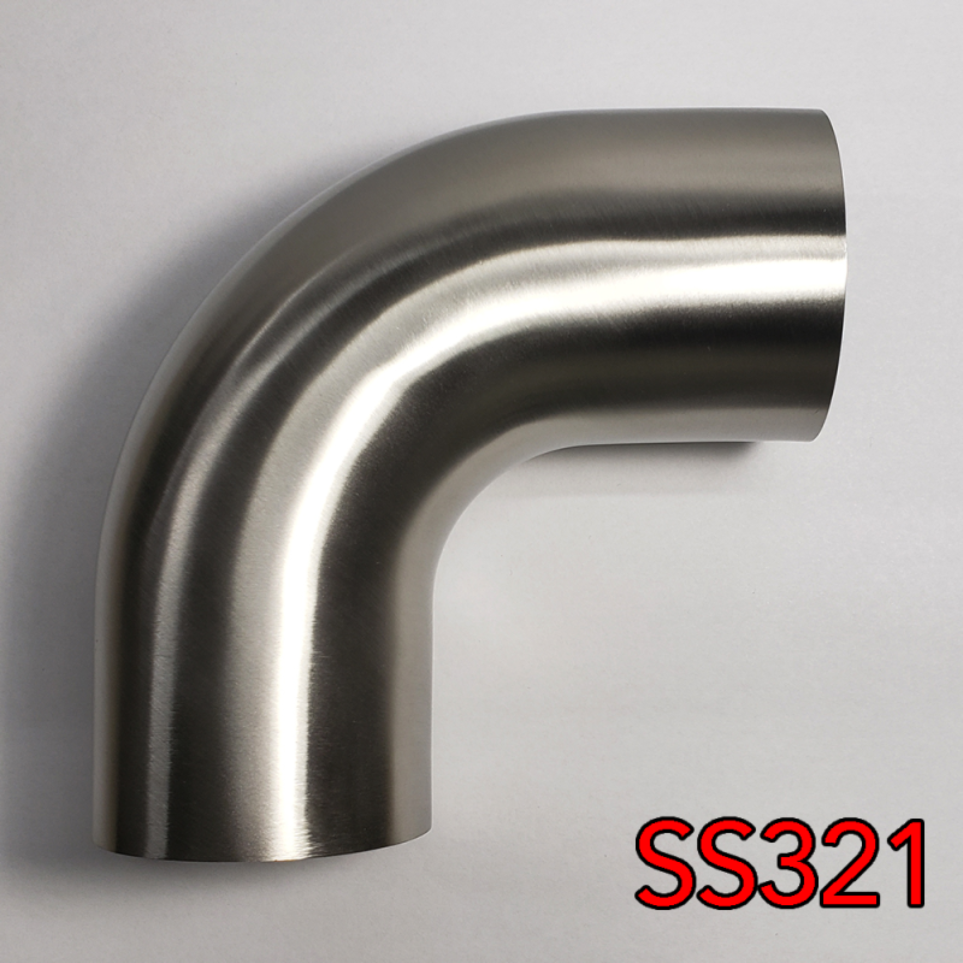 Picture of Stainless Bros 1.88in SS321 90 Deg Mandrel Bend Elbow - 1D Radius 16GA/.065in Wall (Leg)