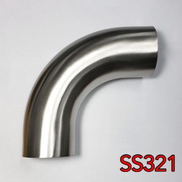 Picture of Stainless Bros 4in SS321 90 Deg Mandrel Bend Elbow - 1D Radius 16GA/.065in Wall (Leg)