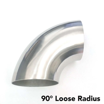 Picture of Ticon Industries 2.5in Titanium 90 Degree Elbow - 1D Radius 1mm/.039in (No Leg)