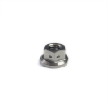 Picture of Ticon Industries Titanium Nut Flanged M5x.8TP 8mm 6pt Head Drilled